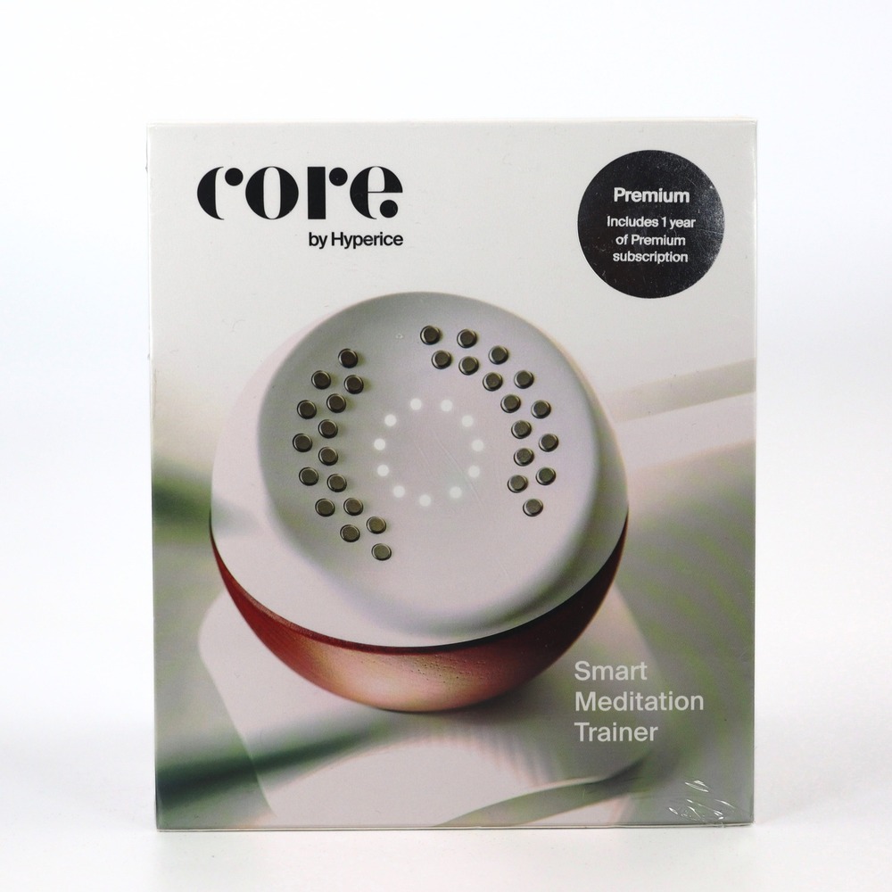 Hyperice Core Smart Meditation Trainer White Biometric Stress Relief NIB Sealed